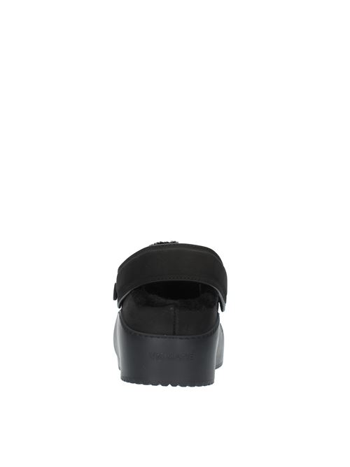 Mules model 1B4904D in nubuck and rubber VIC MATIE' | 1B4904D_B04BBSB001NERO